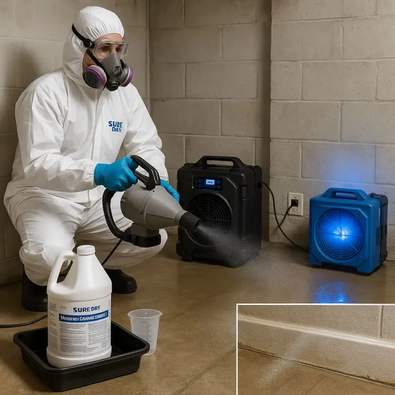 Sanitization and Odor Removal process in Oswego, IL